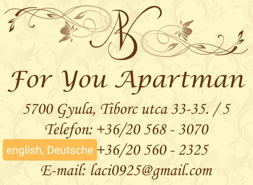For You Apartman Jula Exterior foto